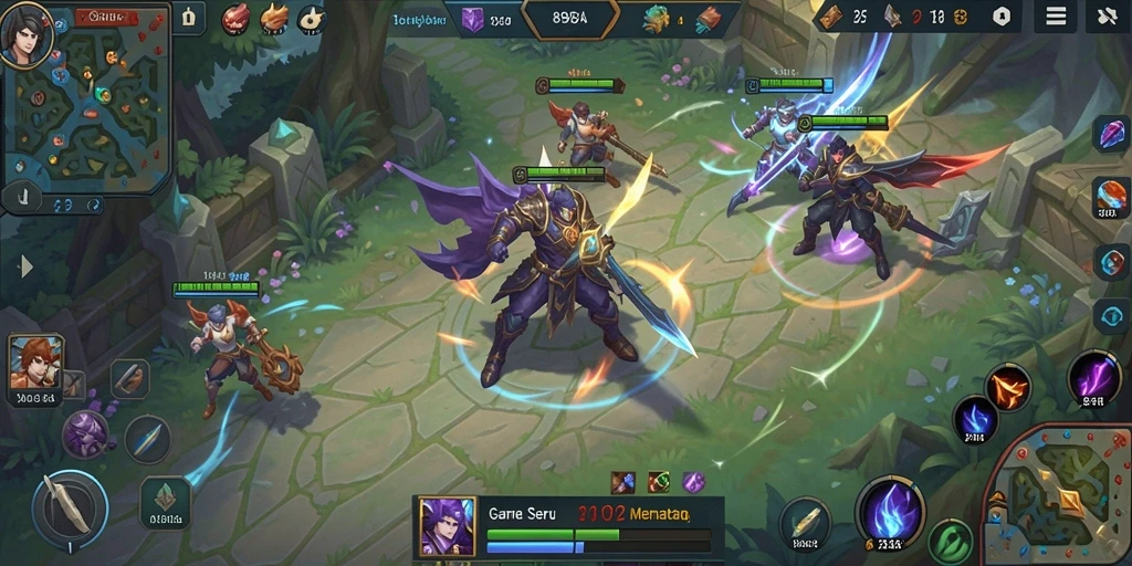 Tampilan gameplay seru di arena pertarungan 898A.