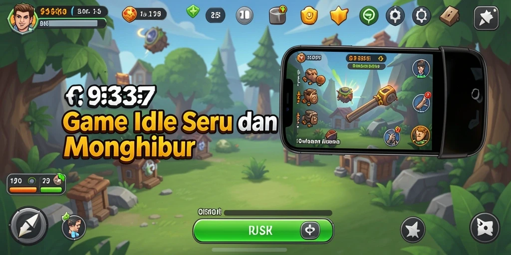 Tampilan gameplay menarik dari 93337 yang menunjukkan aksi Idle.