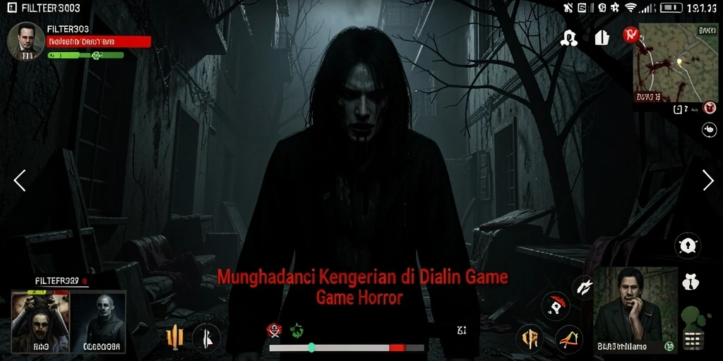 Gameplay menegangkan dengan suasana yang mencekam dan efek suara menyeramkan.