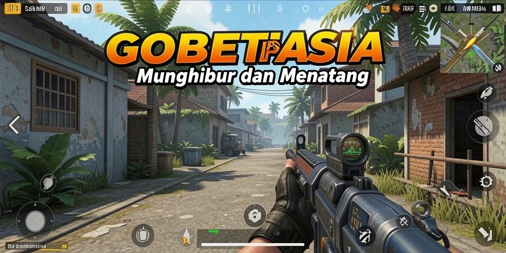 Tampilan aksi seru dalam GOBETASIA saat berperang di TPS.