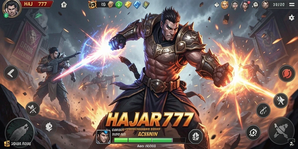Gameplay seru dalam HAJAR777 yang penuh aksi dan tantangan.