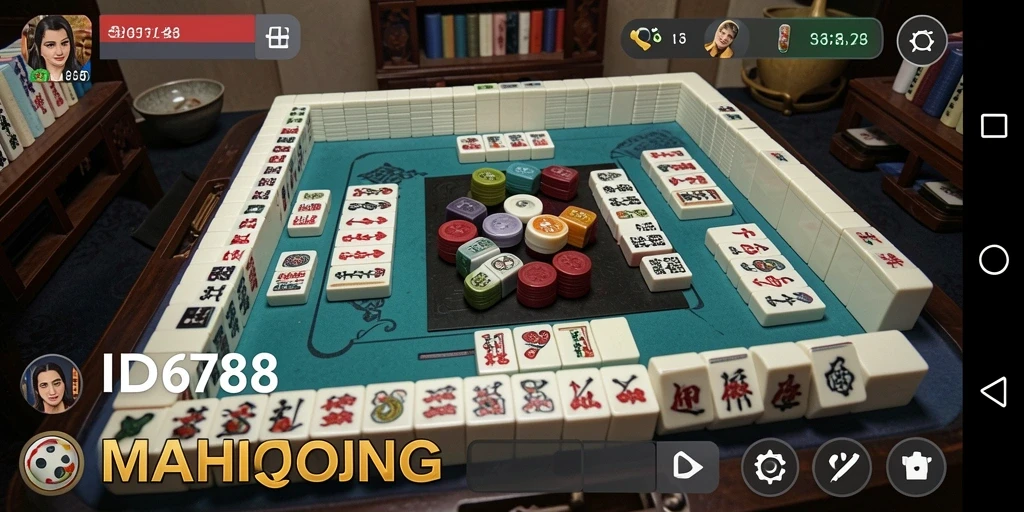 Tampilan gameplay yang menarik dan seru dari ID6788 Mahjong.
