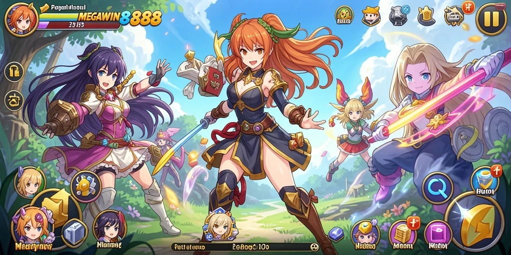 Screenshot gameplay menakjubkan dari MEGAWIN888 yang menunjukkan aksi seru.