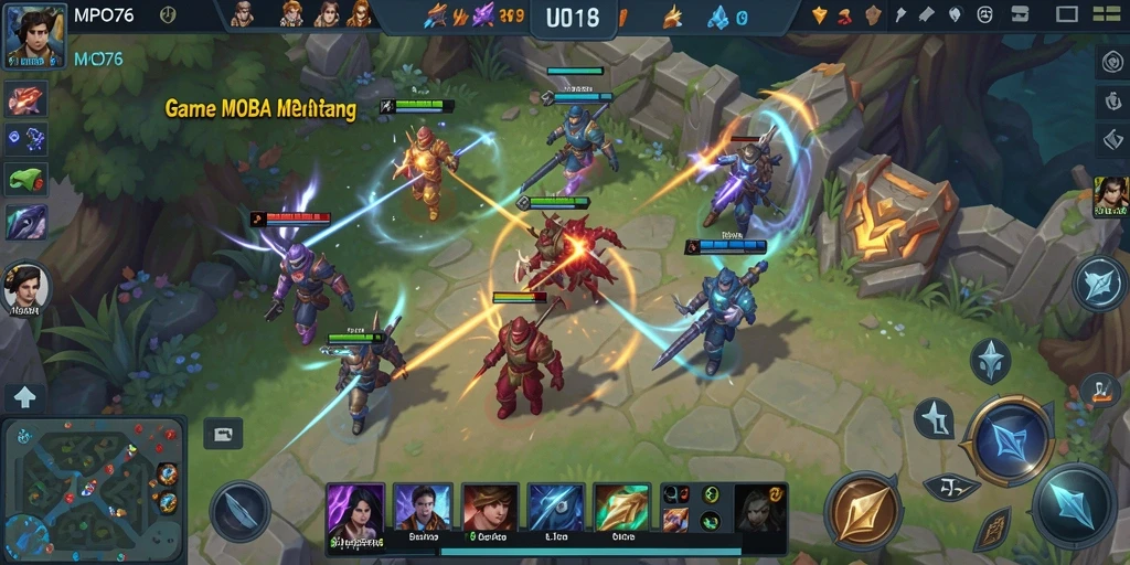 Tangkapan layar gameplay MPO76 dengan pertarungan yang mendebarkan.
