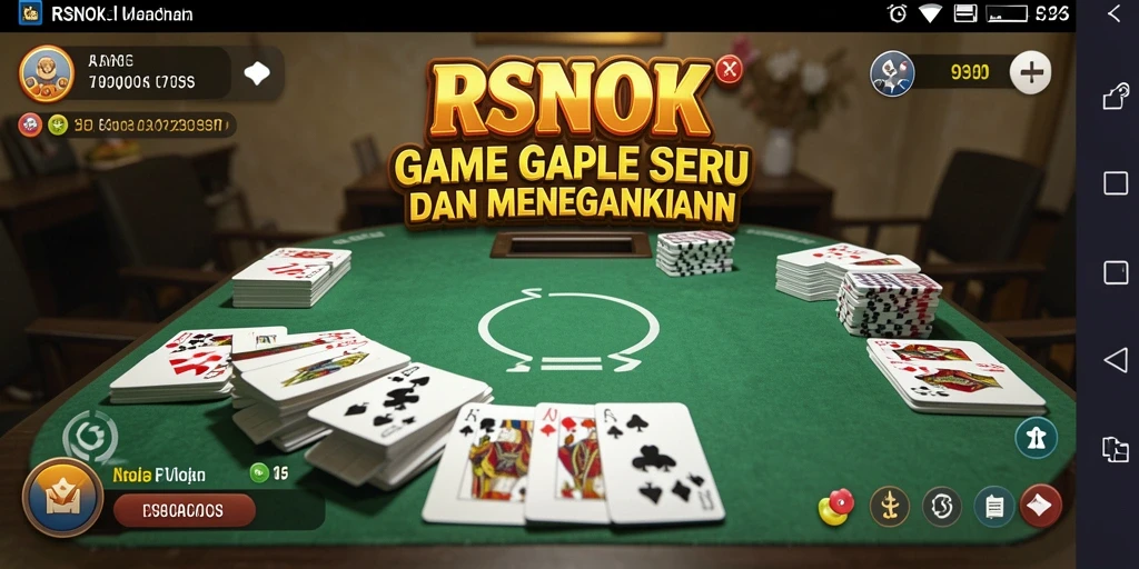 Tangkap layar gameplay RSNOK yang seru dalam permainan Gaple.