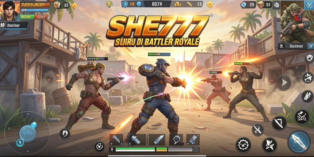 Gameplay menegangkan dalam pertempuran Battle Royale yang epik.