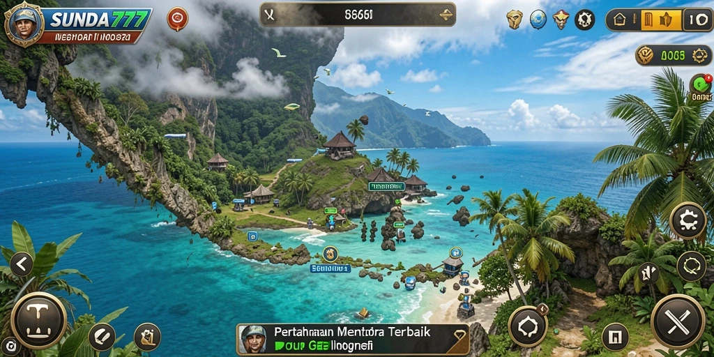 Tangkapan layar utama SUNDA777 menampilkan aksi gameplay Tower Defense yang intens.