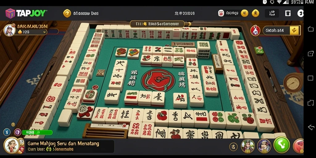Screenshot gameplay TAPJOY yang menampilkan tantangan seru Mahjong.