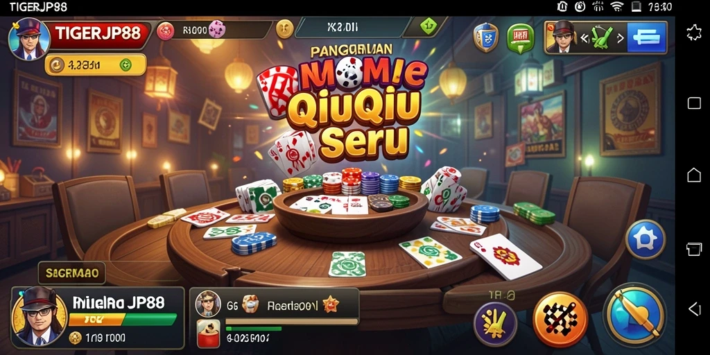 Tampilan gameplay QiuQiu yang mengasyikkan di TIGERJP88.